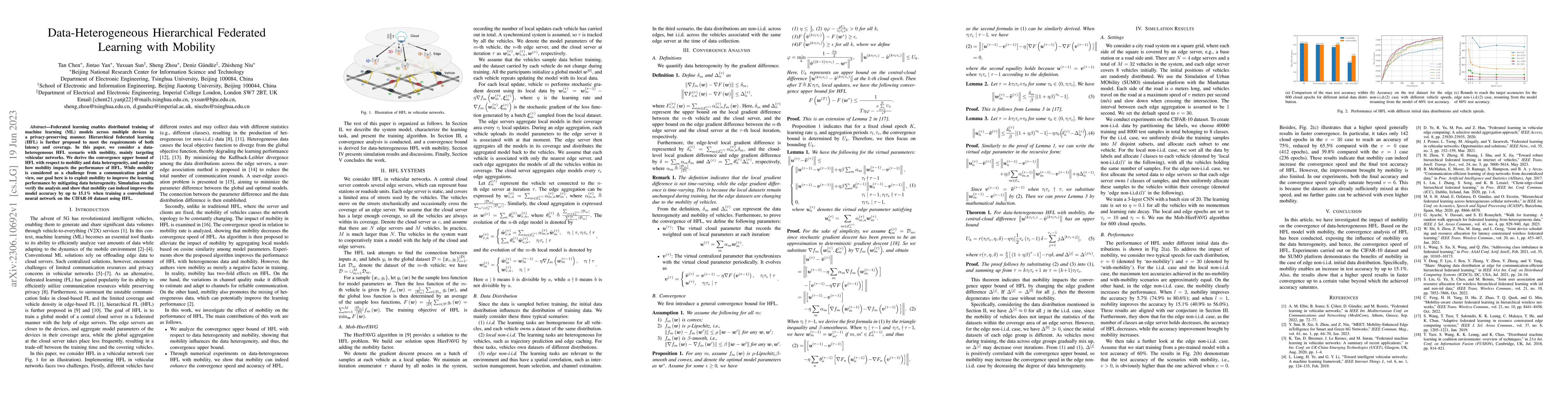 Thumbnail for Data-Heterogeneous Hierarchical Federated Learning with Mobility