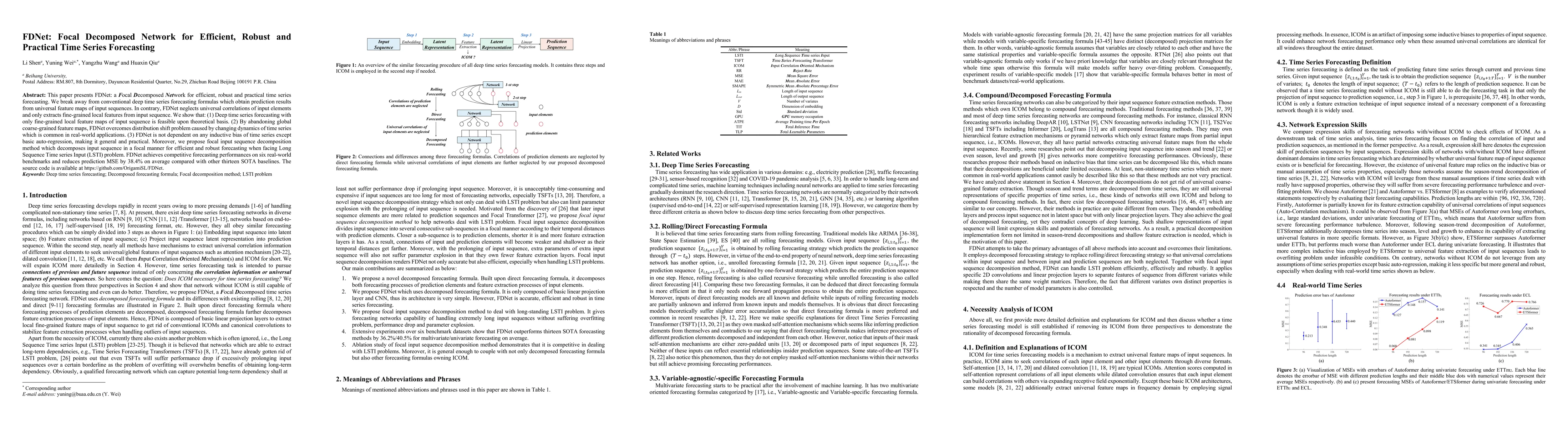 Thumbnail for FDNet: Focal Decomposed Network for Efficient, Robust and Practical Time
  Series Forecasting