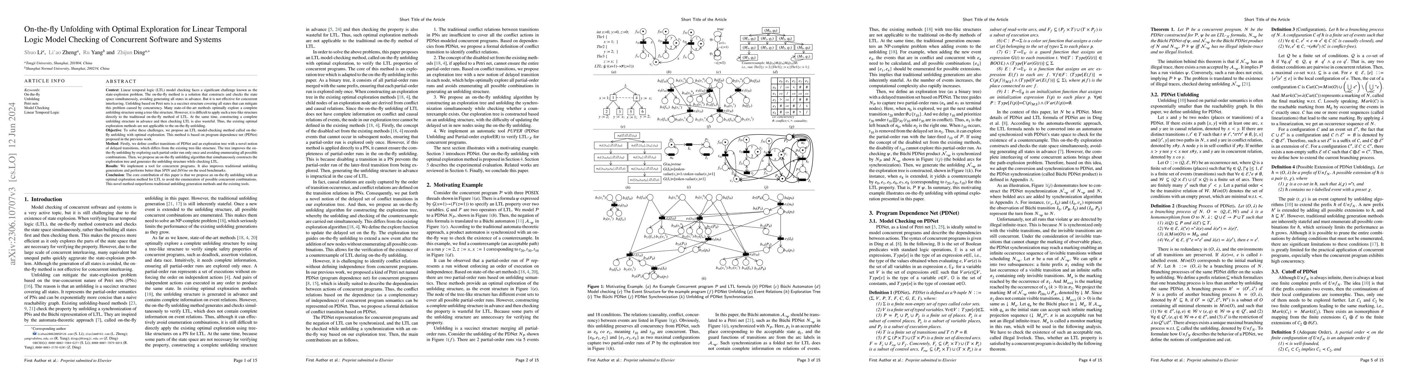 Thumbnail for On-the-fly Unfolding with Optimal Exploration for Linear Temporal Logic
  Model Checking of Concurrent Software and Systems