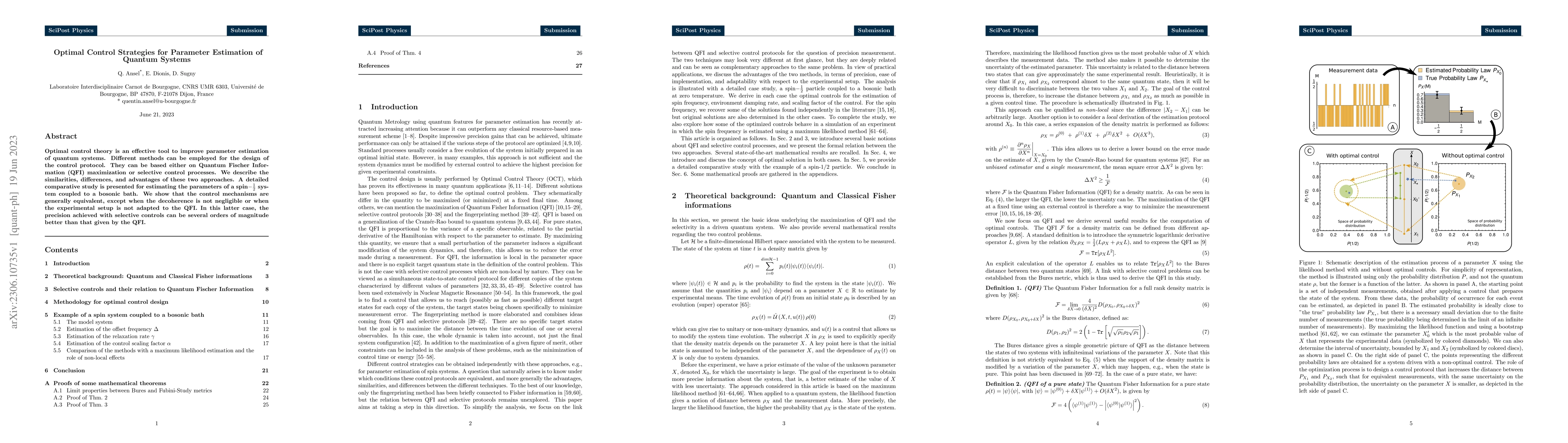 Thumbnail for Optimal Control Strategies for Parameter Estimation of Quantum Systems