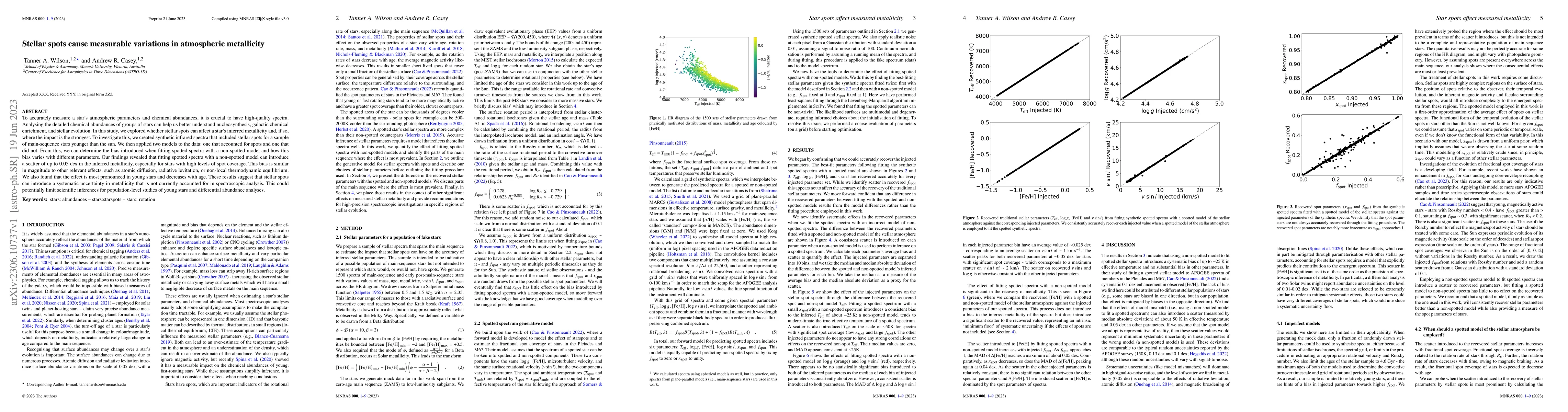 Thumbnail for Stellar spots cause measurable variations in atmospheric metallicity