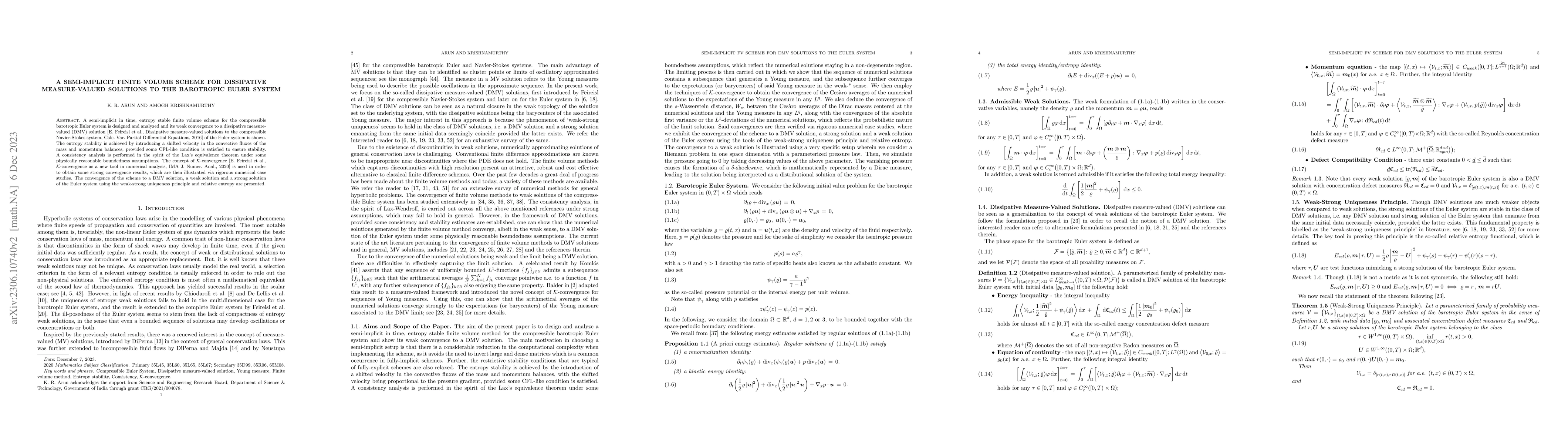 Thumbnail for A semi-implicit finite volume scheme for dissipative measure-valued
  solutions to the barotropic Euler system