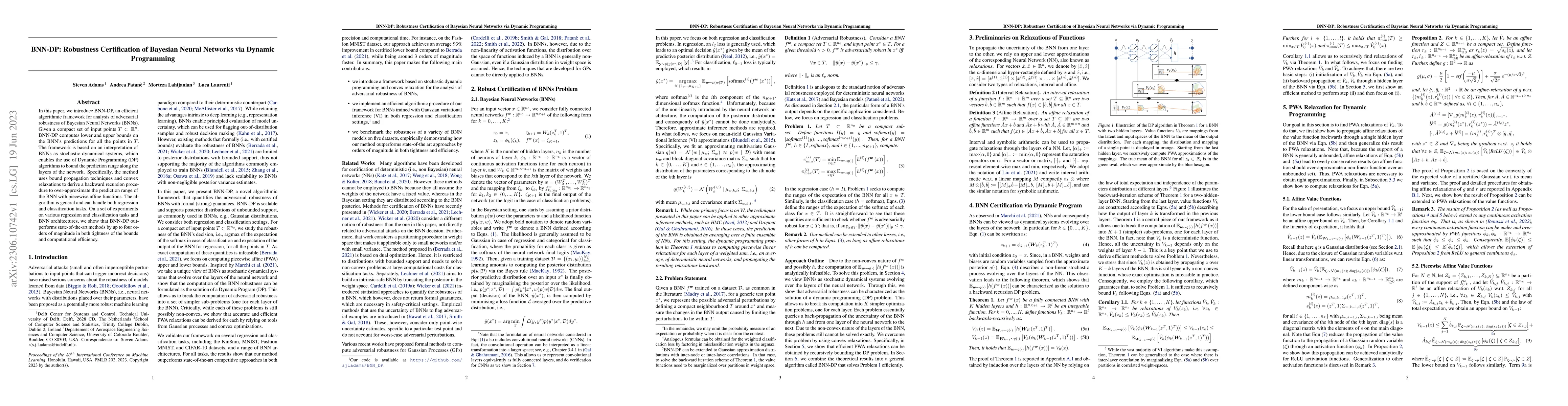 Thumbnail for BNN-DP: Robustness Certification of Bayesian Neural Networks via Dynamic
  Programming