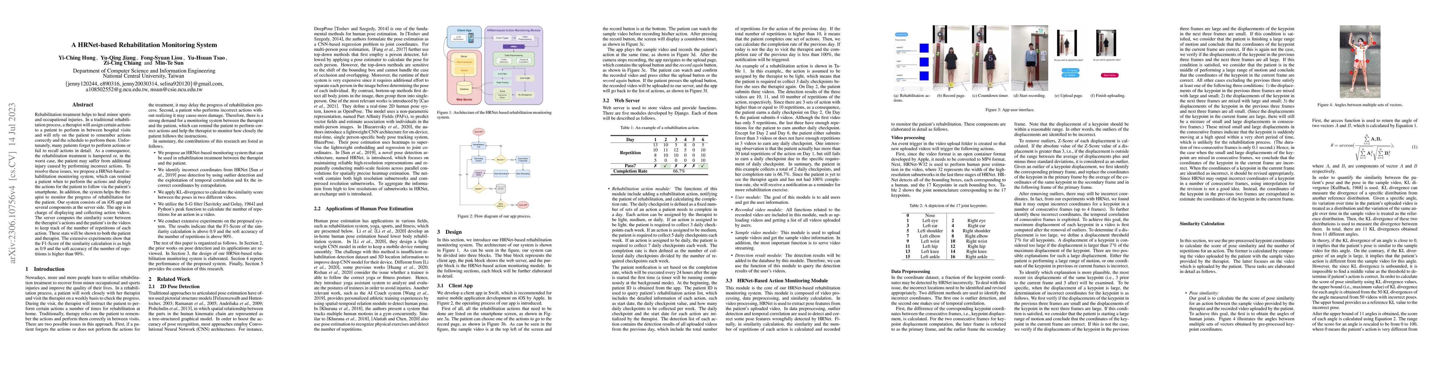 Thumbnail for A HRNet-based Rehabilitation Monitoring System