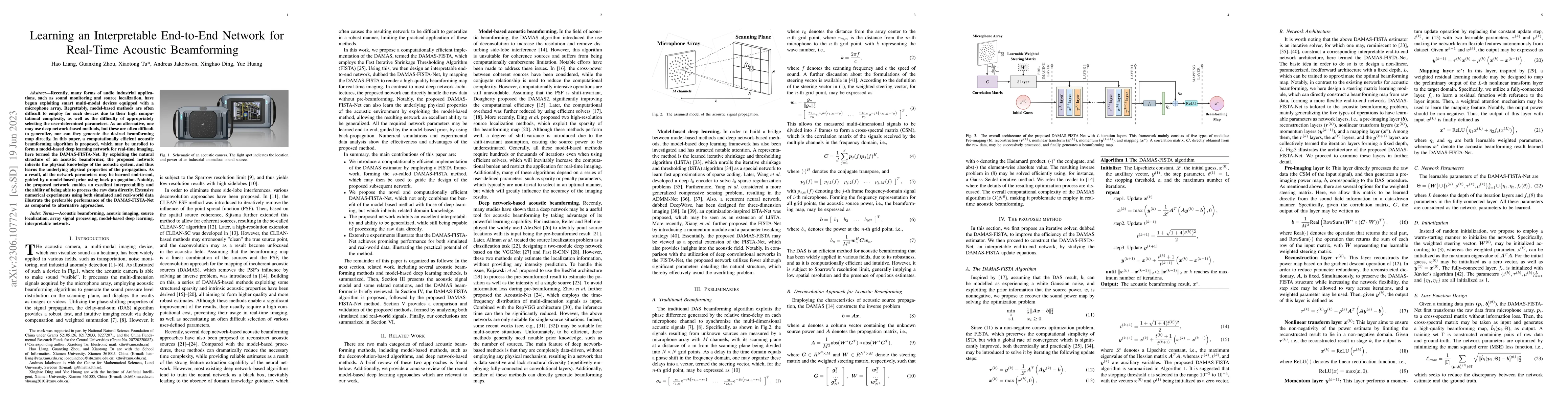 Thumbnail for Learning an Interpretable End-to-End Network for Real-Time Acoustic
  Beamforming