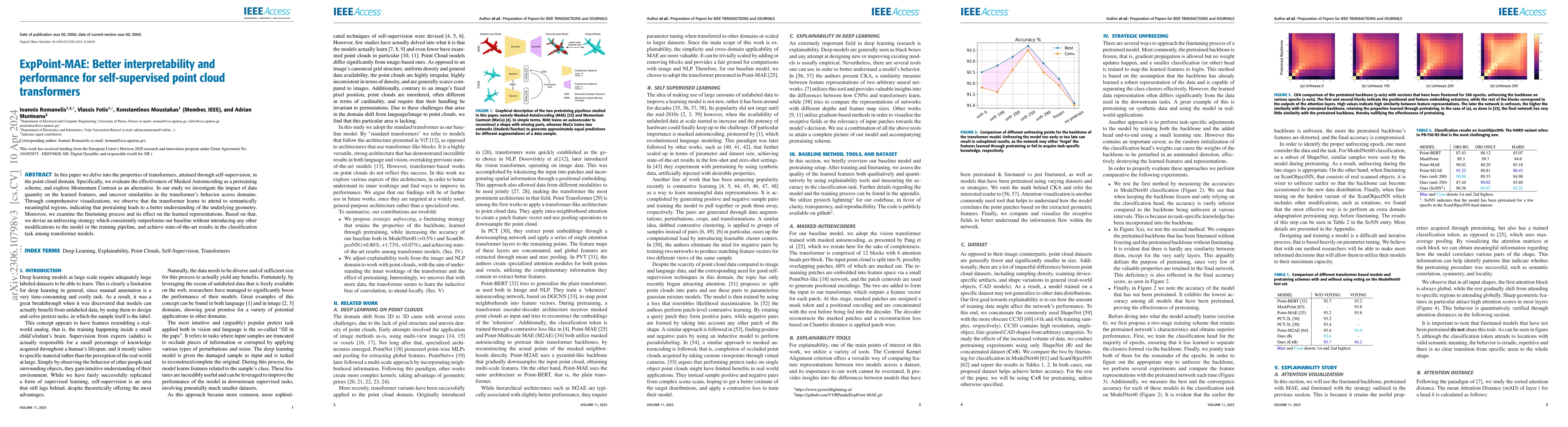 Thumbnail for ExpPoint-MAE: Better interpretability and performance for
  self-supervised point cloud transformers