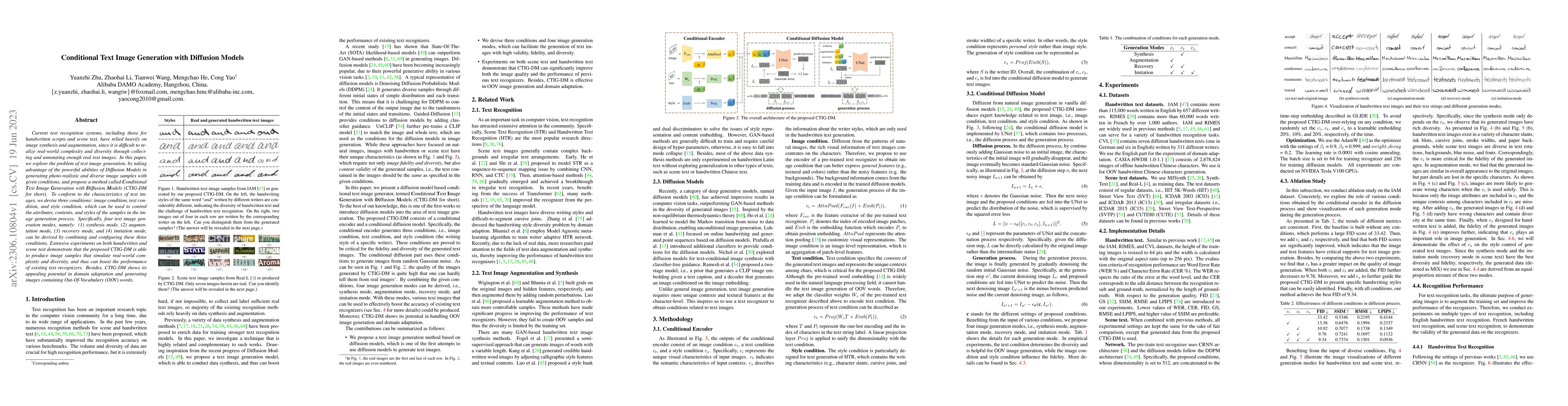 Thumbnail for Conditional Text Image Generation with Diffusion Models