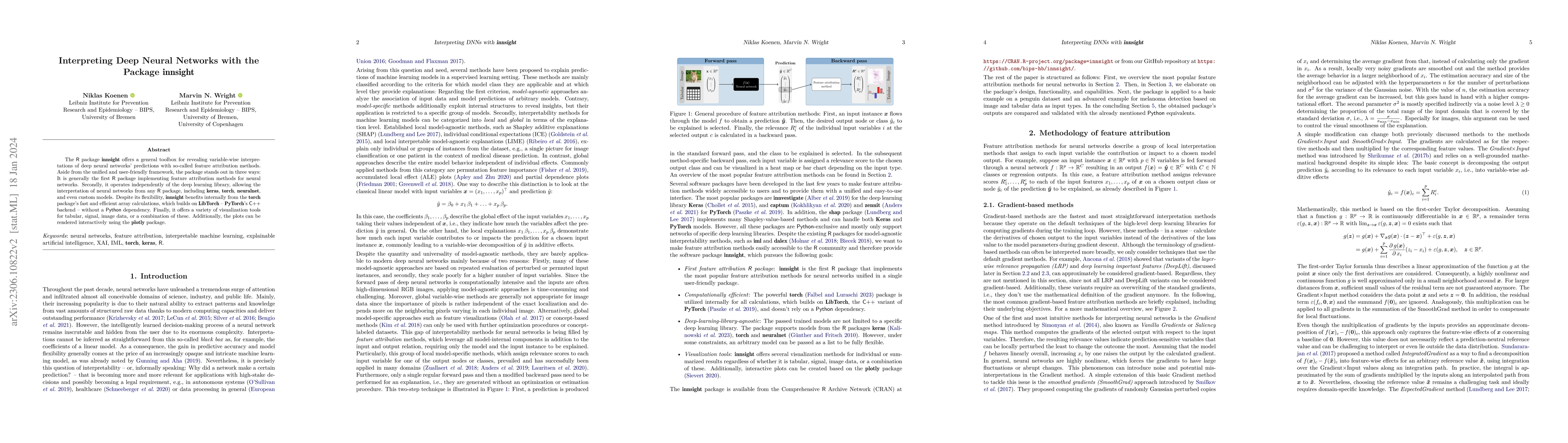 Thumbnail for Interpreting Deep Neural Networks with the Package innsight
