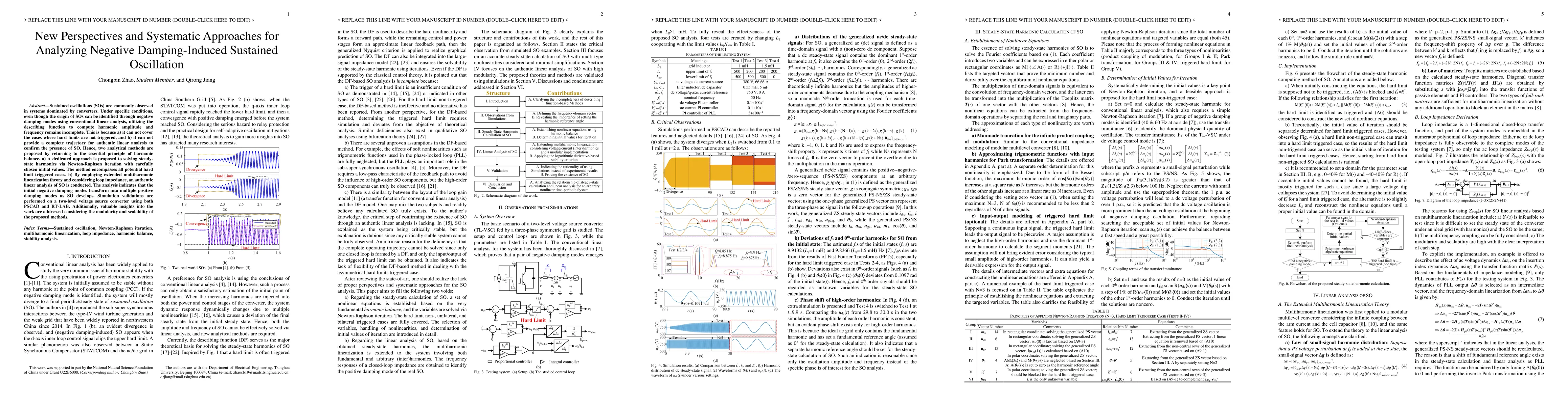 Thumbnail for New Perspectives and Systematic Approaches for Analyzing Negative
  Damping-Induced Sustained Oscillation