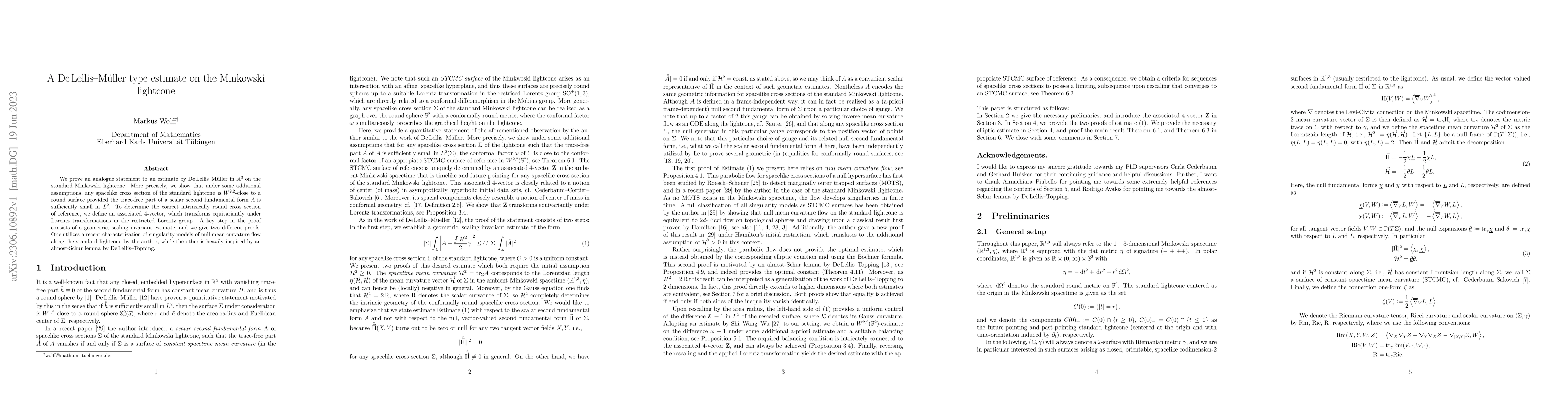 Thumbnail for A De Lellis-M\"uller type estimate on the Minkowski lightcone