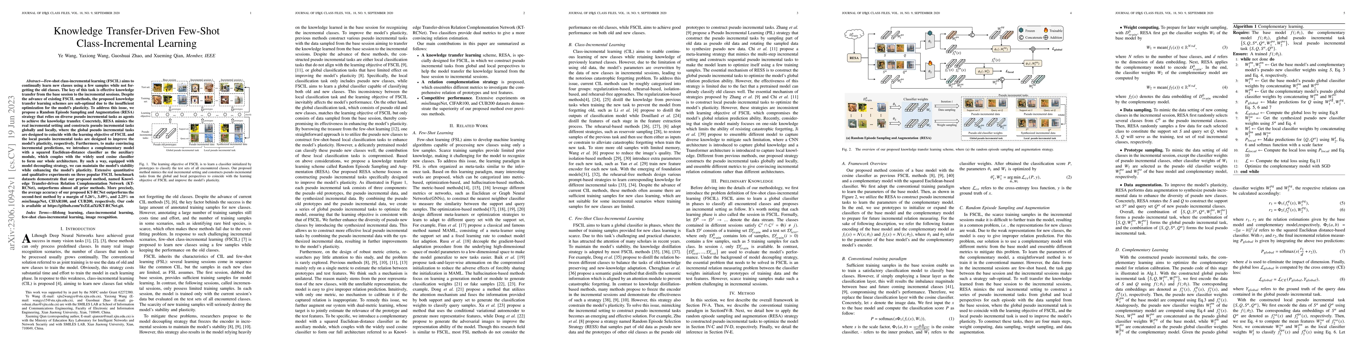 Thumbnail for Knowledge Transfer-Driven Few-Shot Class-Incremental Learning