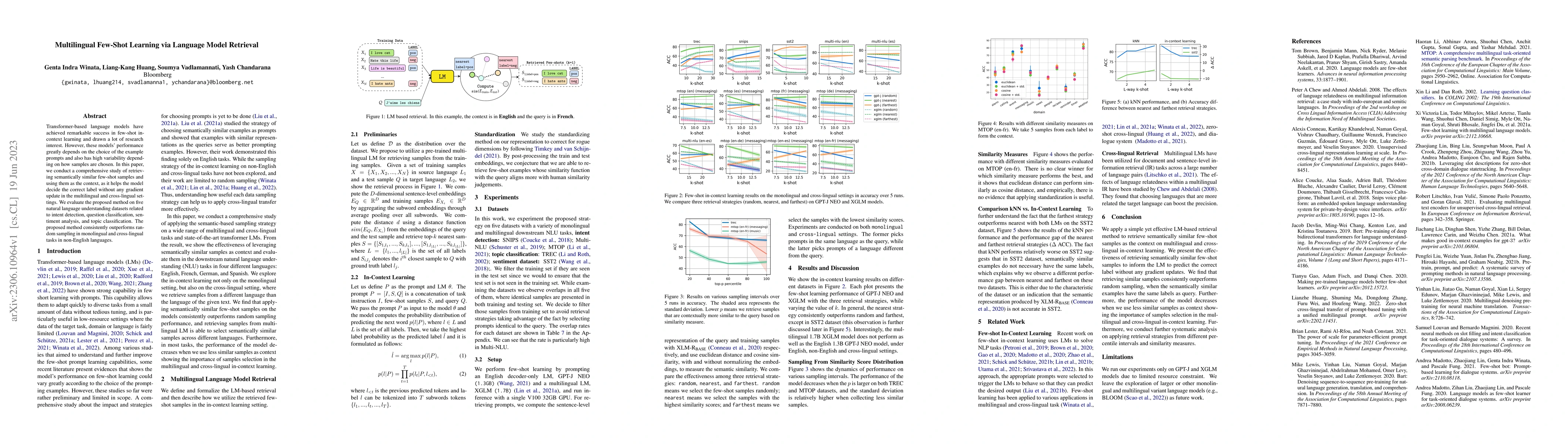 Thumbnail for Multilingual Few-Shot Learning via Language Model Retrieval