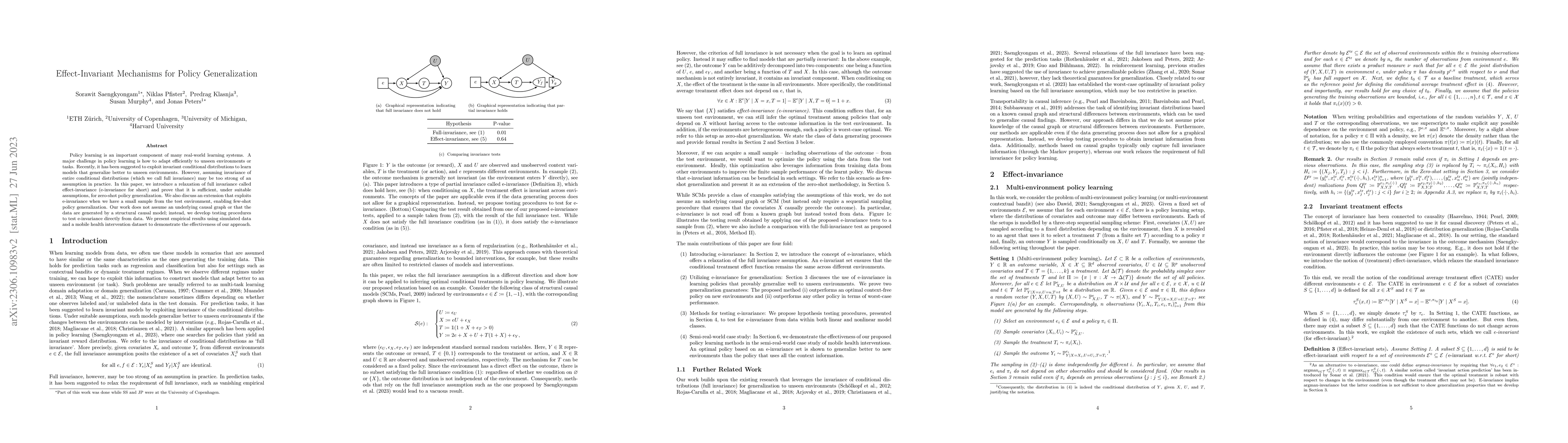 Thumbnail for Effect-Invariant Mechanisms for Policy Generalization