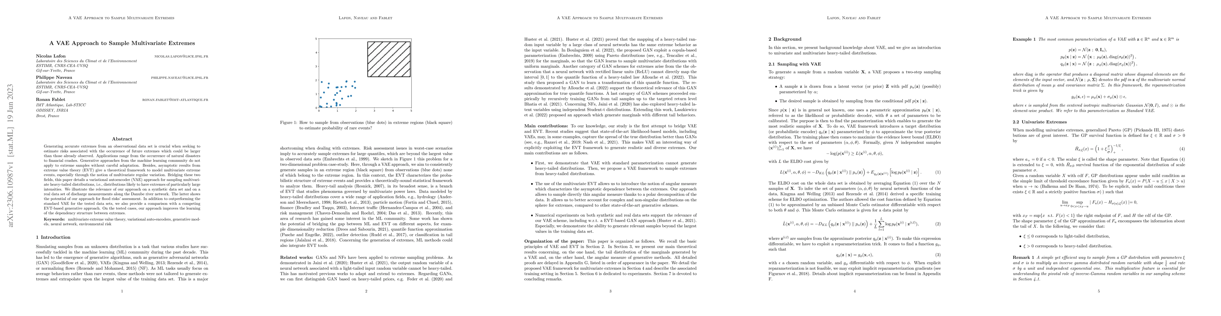 Thumbnail for A VAE Approach to Sample Multivariate Extremes