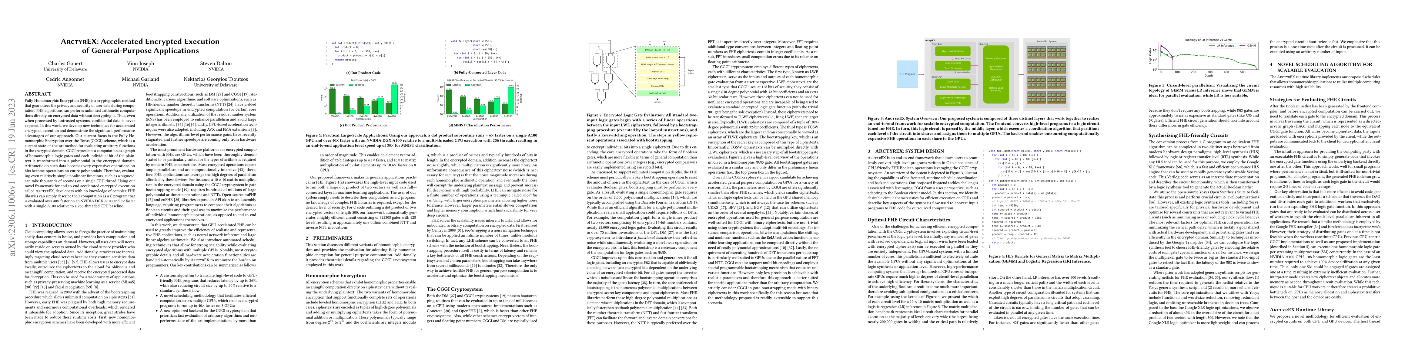 Thumbnail for ArctyrEX : Accelerated Encrypted Execution of General-Purpose
  Applications
