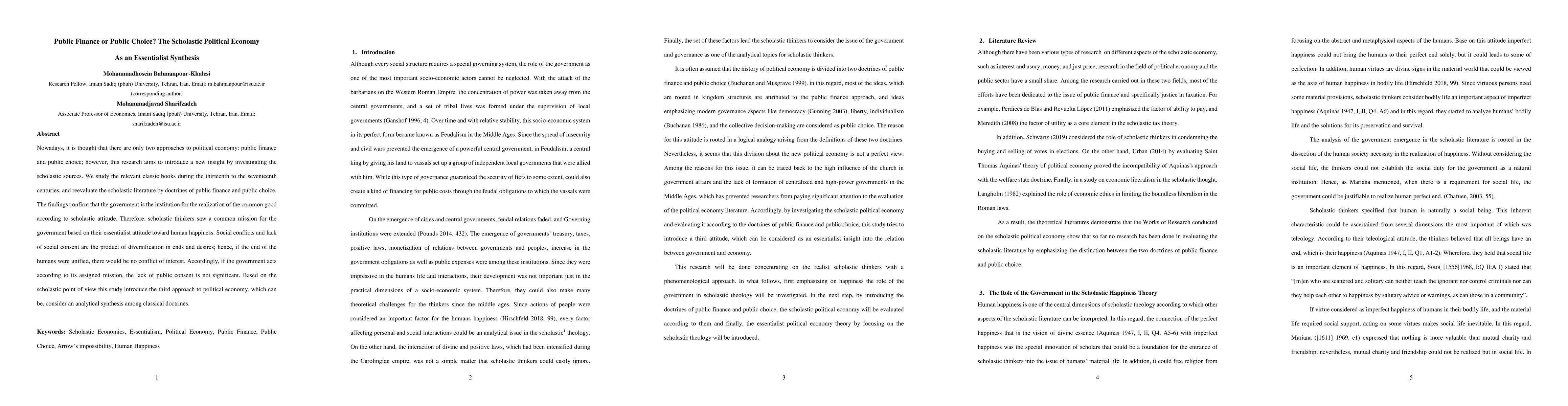 Thumbnail for Public Finance or Public Choice? The Scholastic Political Economy As an
  Essentialist Synthesis