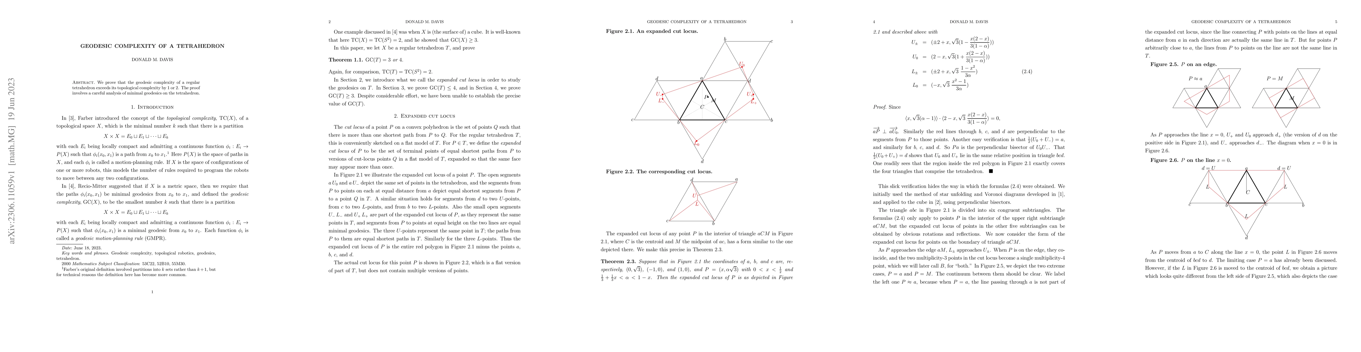 Thumbnail for Geodesic complexity of a tetrahedron