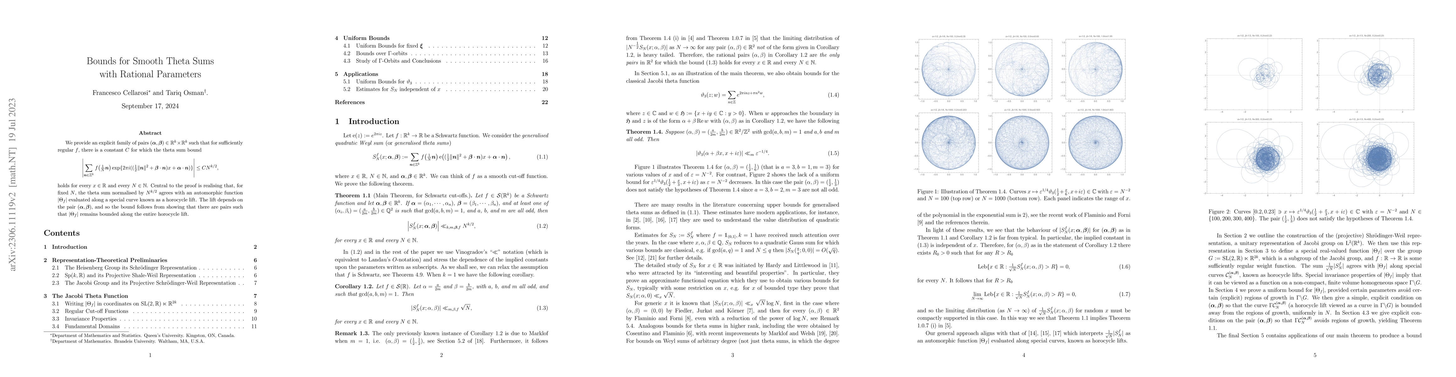 Thumbnail for Bounds for Smooth Theta Sums with Rational Parameters