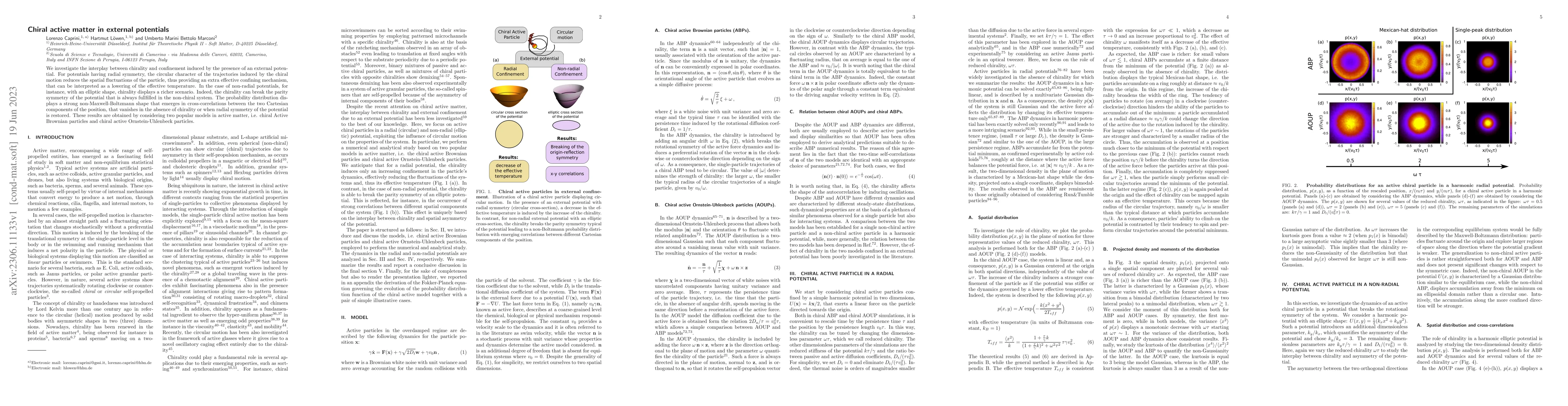 Thumbnail for Chiral active matter in external potentials