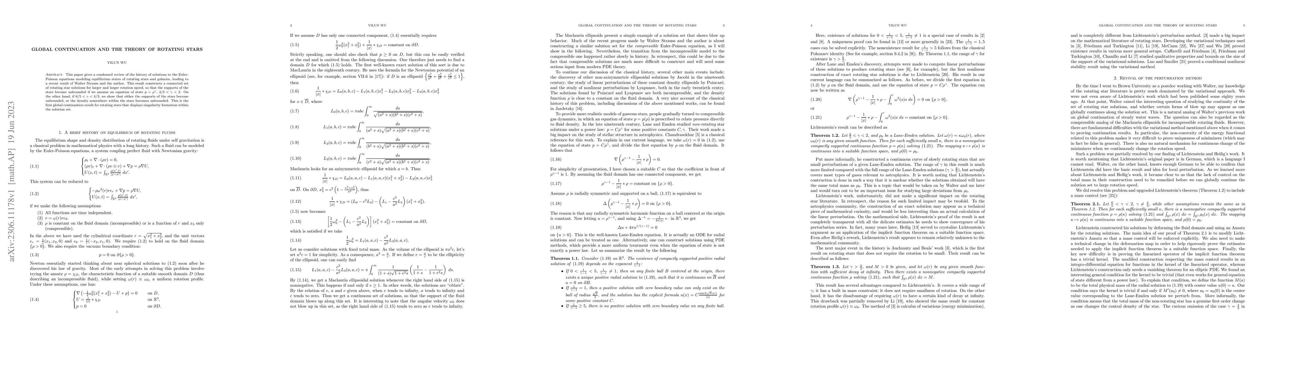 Thumbnail for Global Continuation and the Theory of Rotating Stars