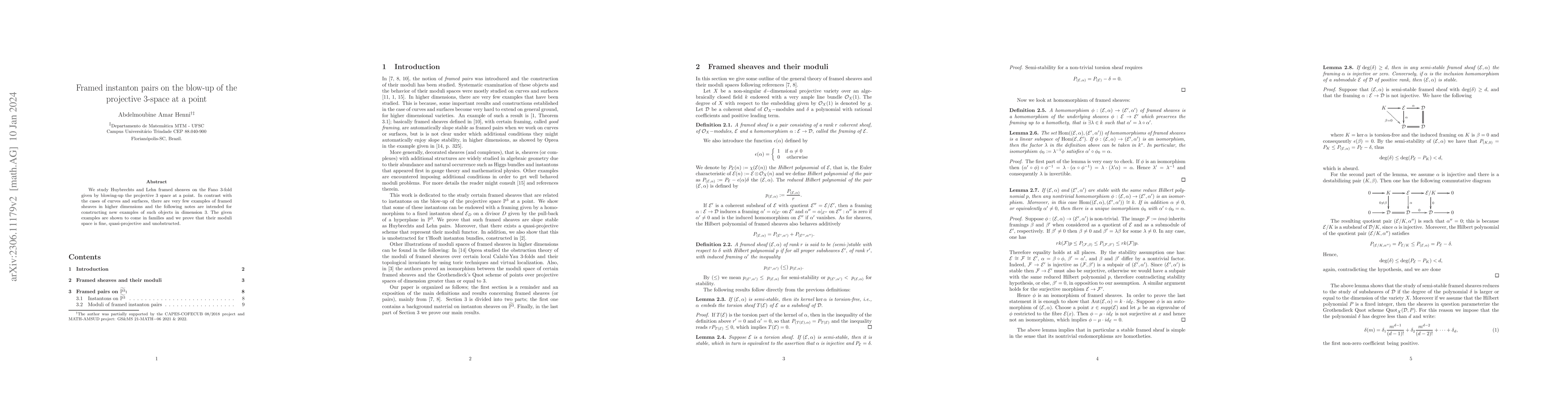 Thumbnail for Framed instanton pairs on the blow-up of the projective 3-space at a
  point