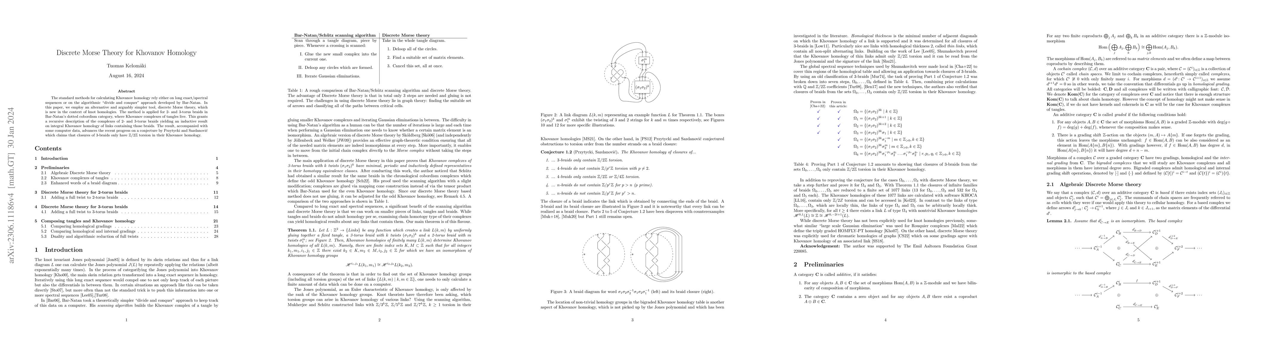 Thumbnail for Discrete Morse Theory for Khovanov Homology