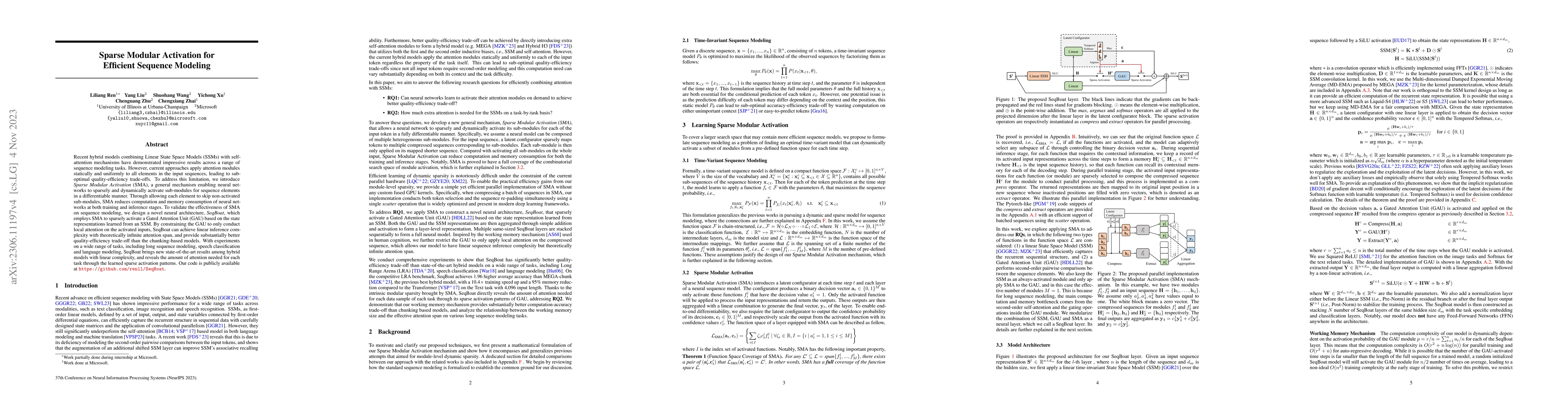 Thumbnail for Sparse Modular Activation for Efficient Sequence Modeling