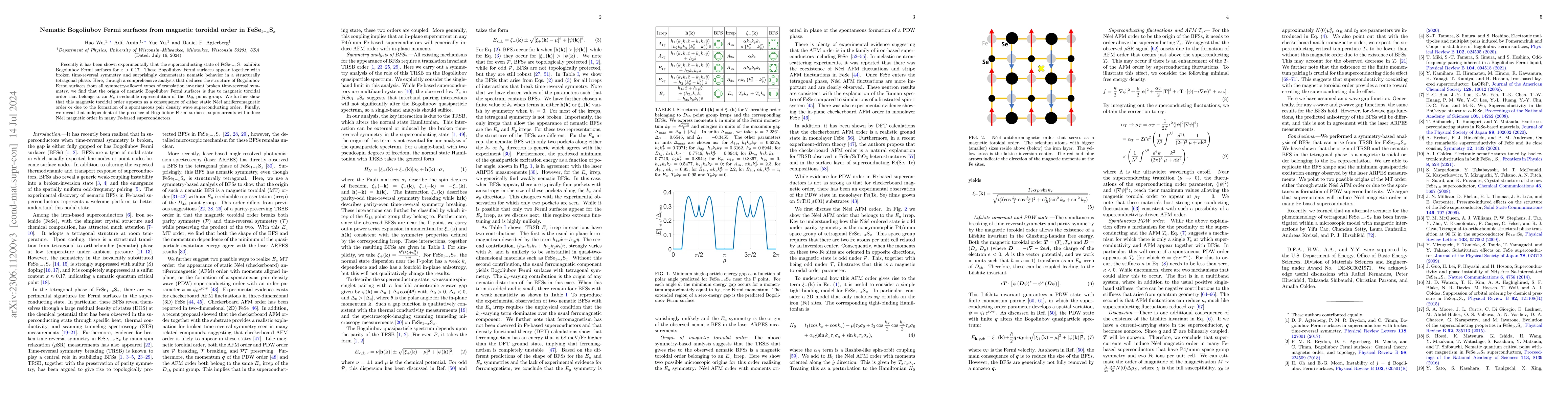 Thumbnail for Nematic Bogoliubov Fermi surfaces from magnetic toroidal order in
  FeSe$_{1-x}$S$_x$