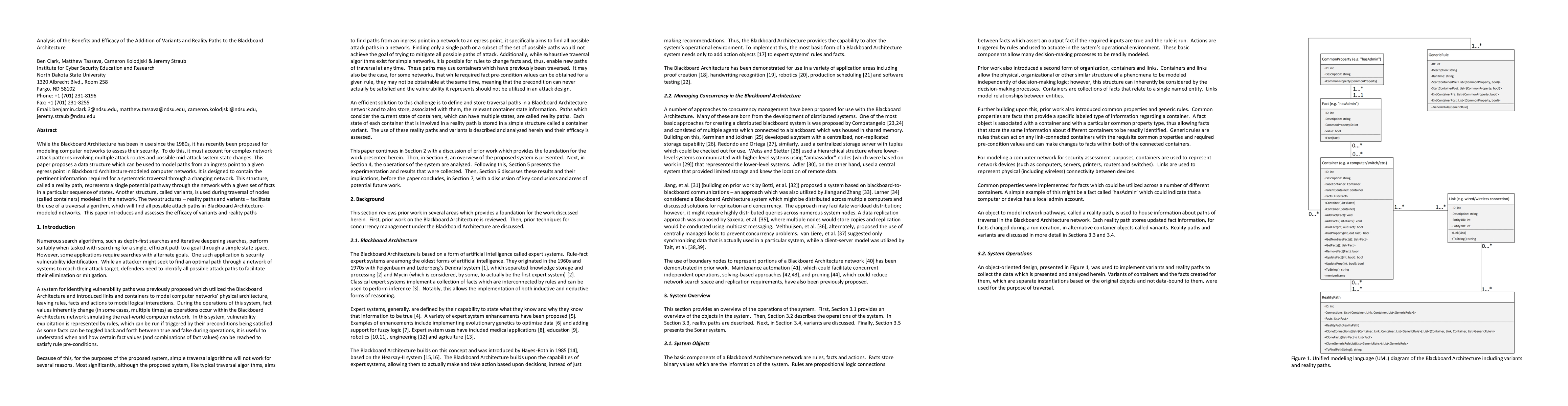 Thumbnail for Analysis of the Benefits and Efficacy of the Addition of Variants and
  Reality Paths to the Blackboard Architecture