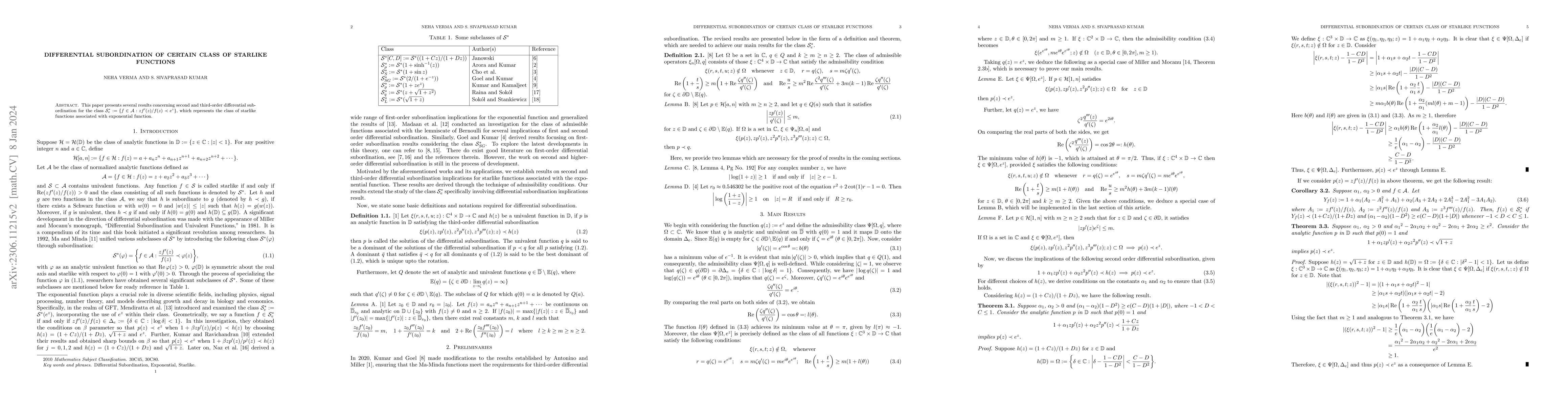 Thumbnail for Differential Subordination of Certain Class of Starlike Functions