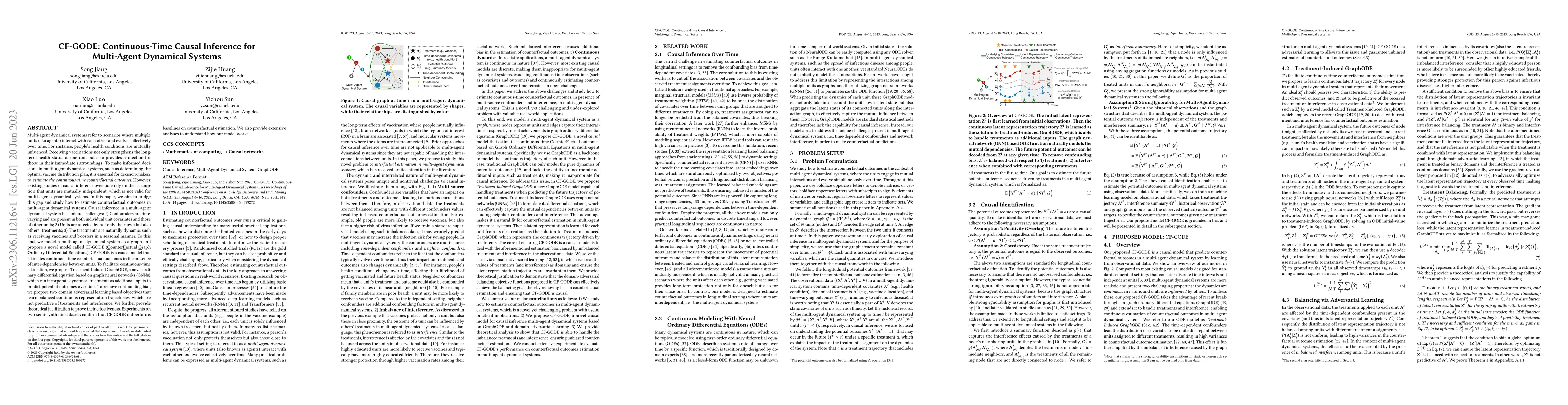 Thumbnail for CF-GODE: Continuous-Time Causal Inference for Multi-Agent Dynamical
  Systems