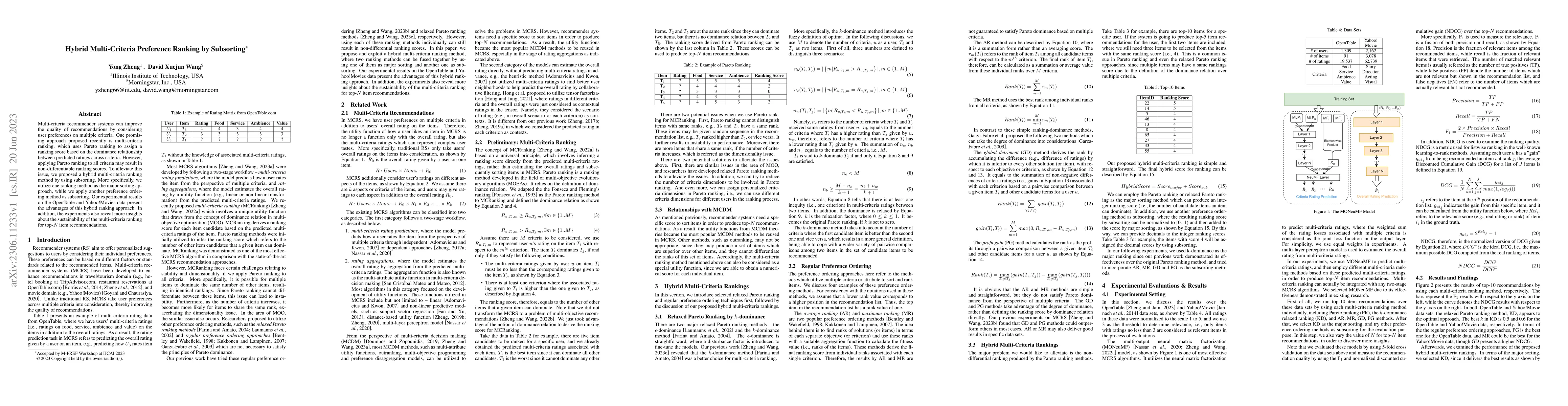 Thumbnail for Hybrid Multi-Criteria Preference Ranking by Subsorting