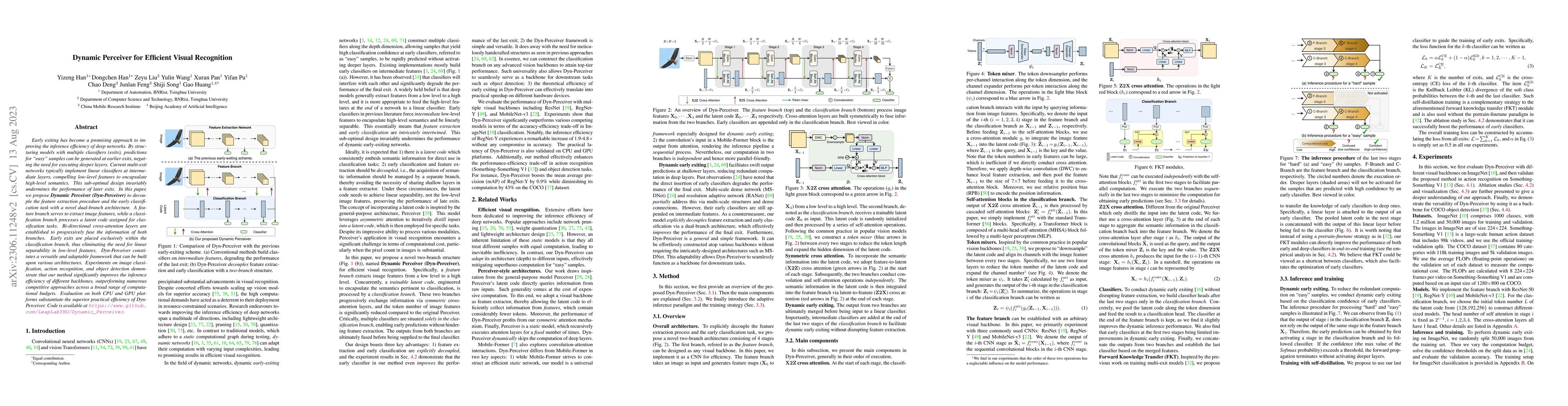 Thumbnail for Dynamic Perceiver for Efficient Visual Recognition