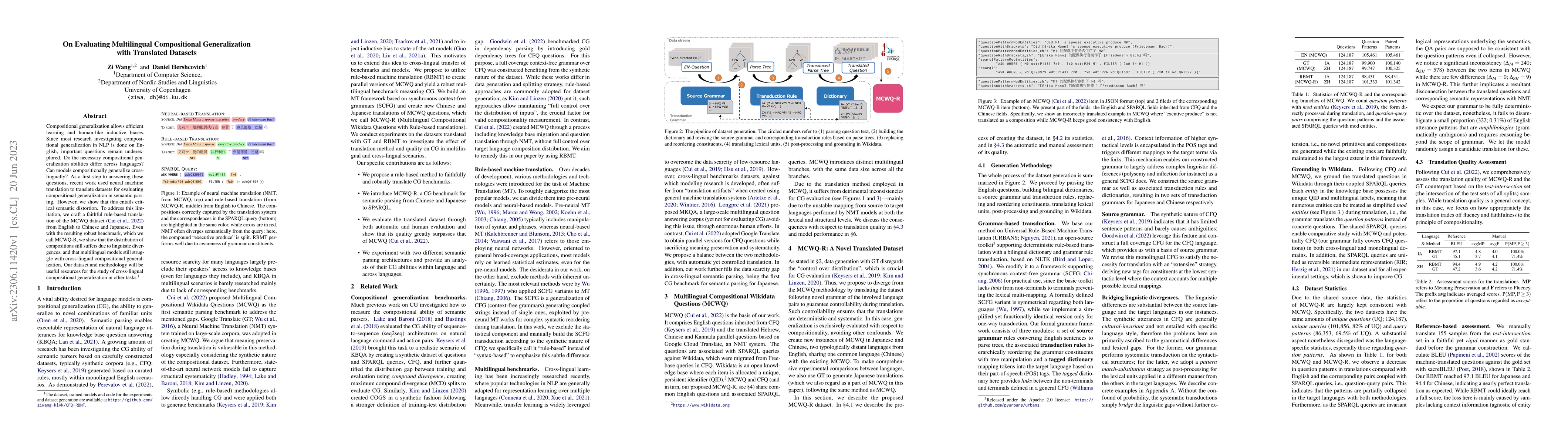 Thumbnail for On Evaluating Multilingual Compositional Generalization with Translated
  Datasets