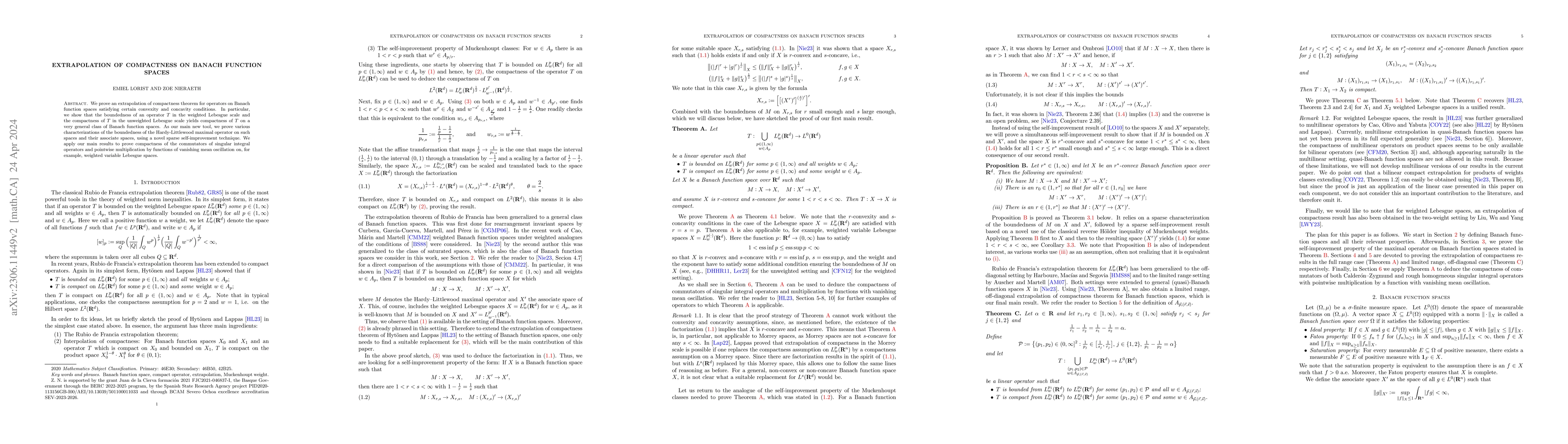 Thumbnail for Extrapolation of compactness on Banach function spaces