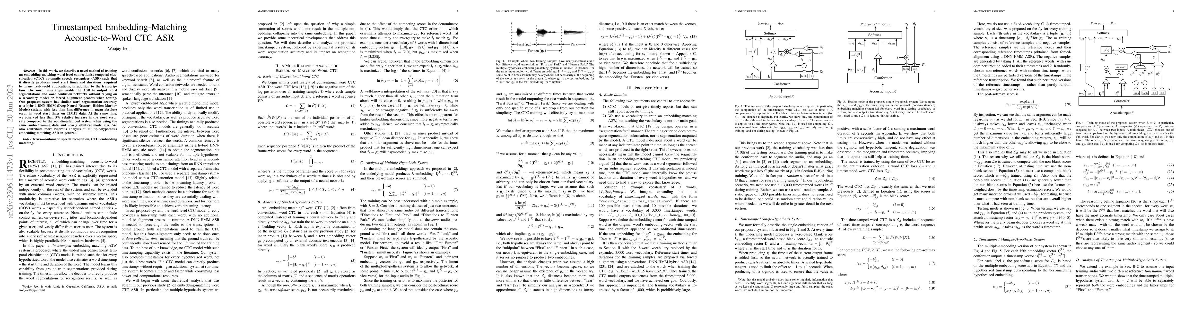 Thumbnail for Timestamped Embedding-Matching Acoustic-to-Word CTC ASR
