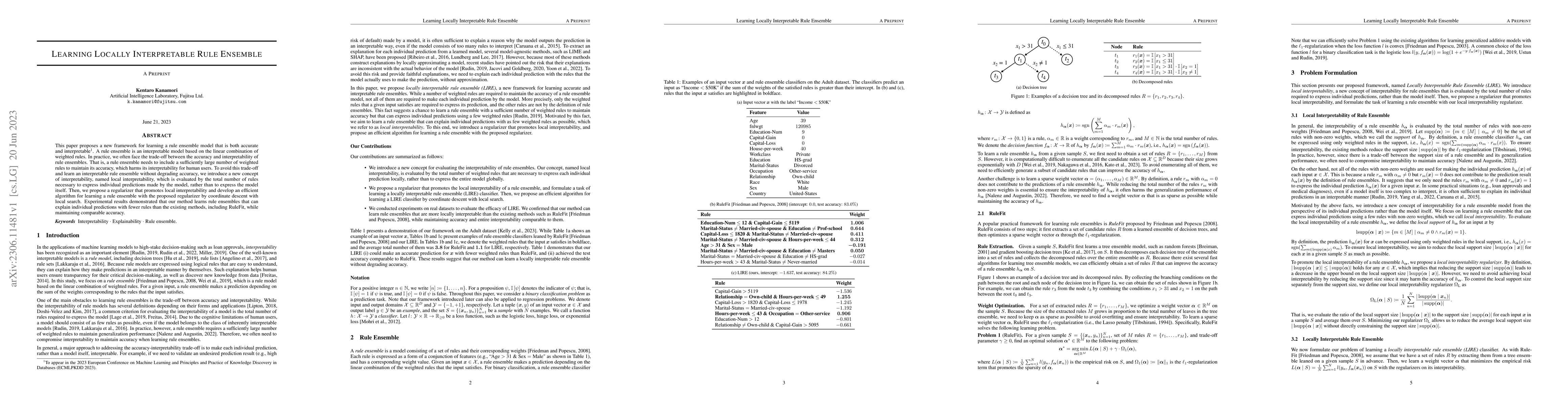 Thumbnail for Learning Locally Interpretable Rule Ensemble