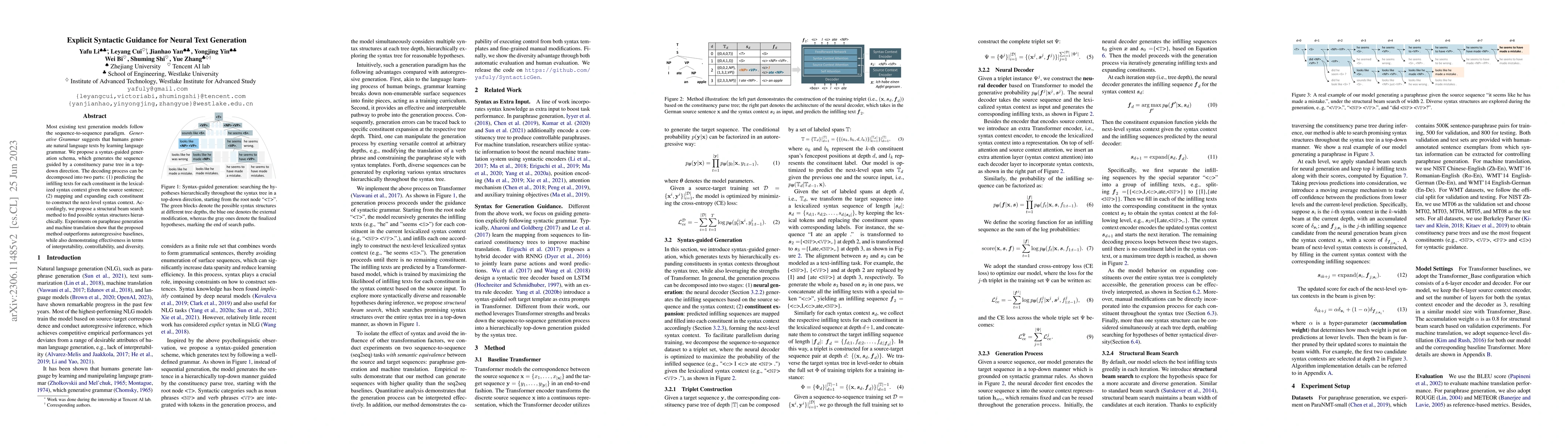 Thumbnail for Explicit Syntactic Guidance for Neural Text Generation