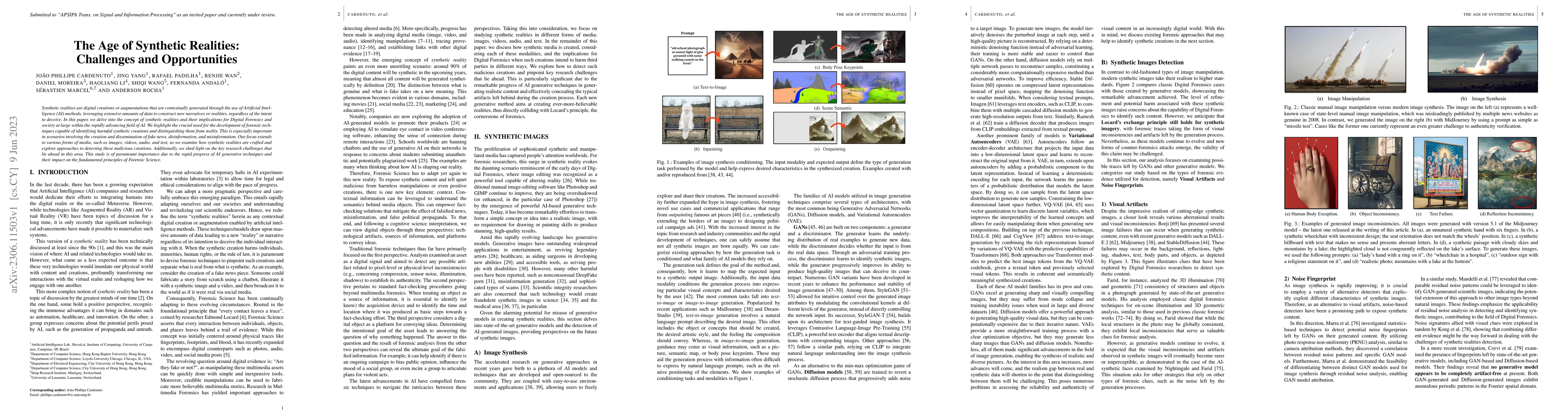 Thumbnail for The Age of Synthetic Realities: Challenges and Opportunities