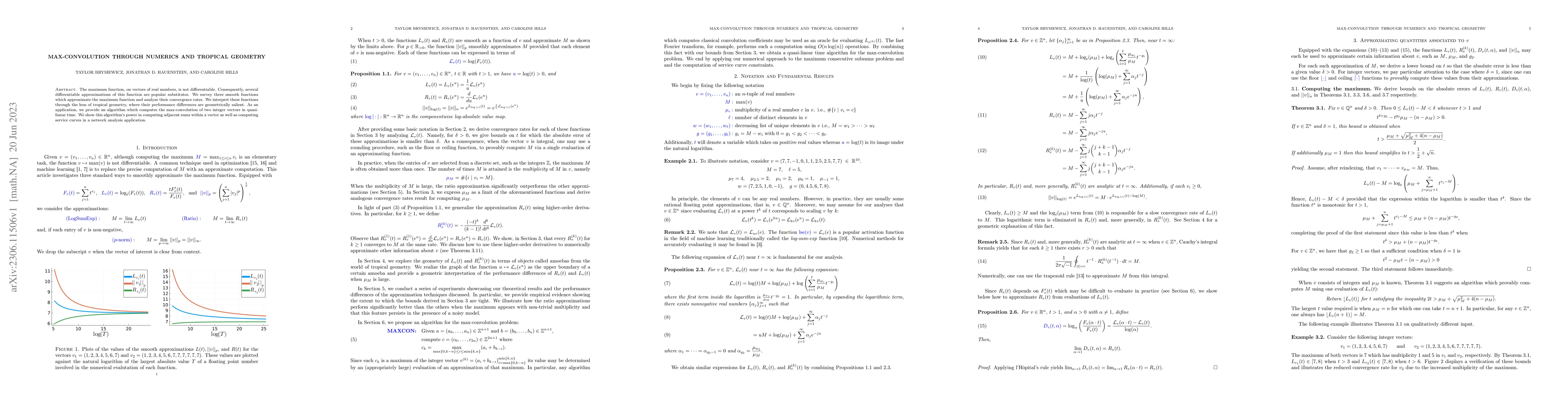 Thumbnail for Max-convolution through numerics and tropical geometry