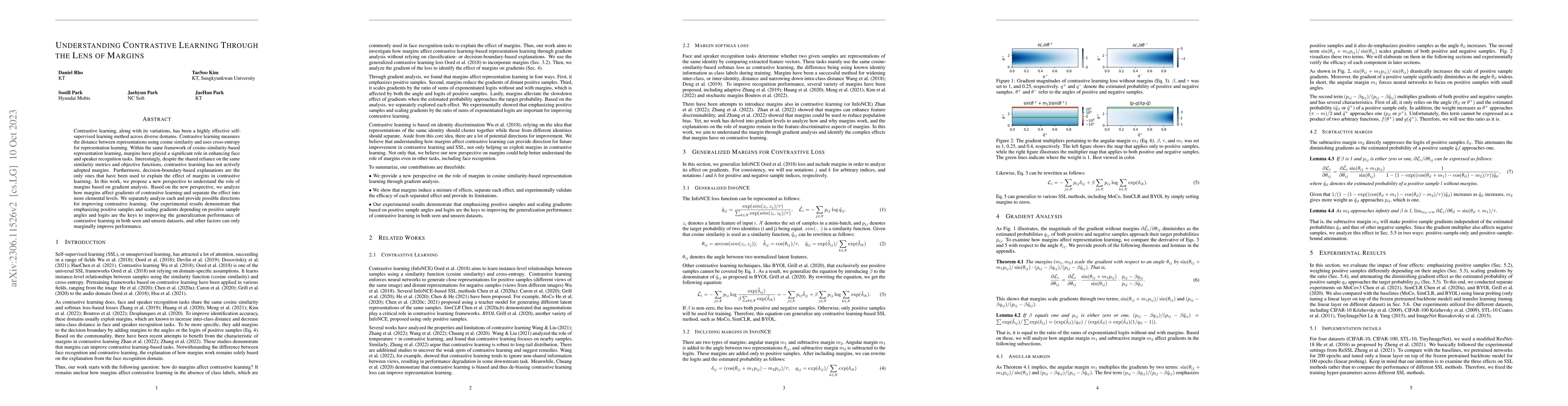 Thumbnail for Understanding Contrastive Learning Through the Lens of Margins