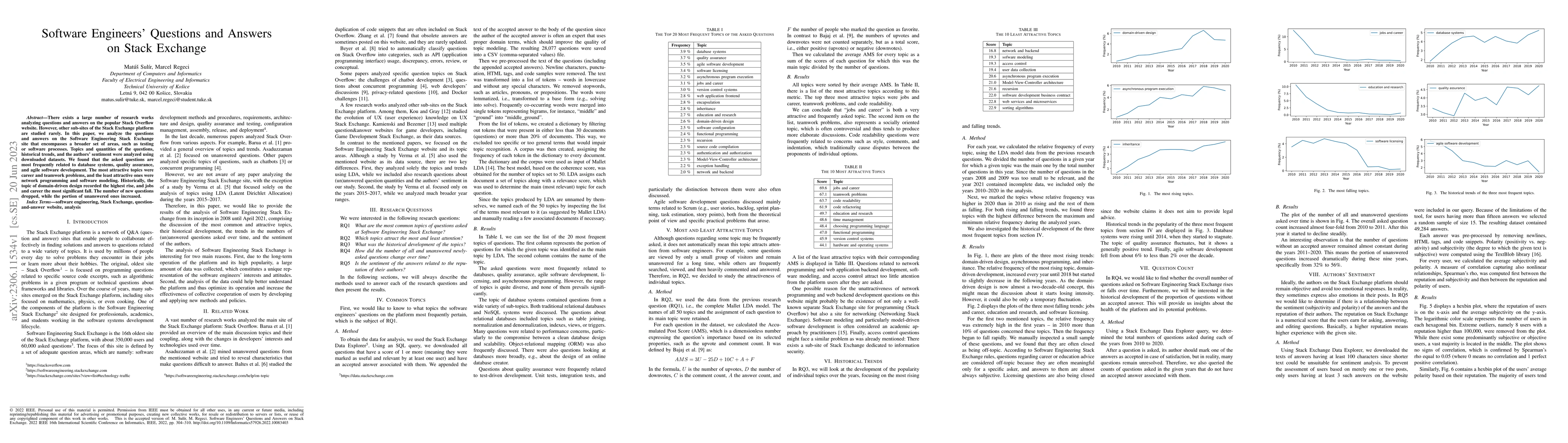 Thumbnail for Software Engineers' Questions and Answers on Stack Exchange
