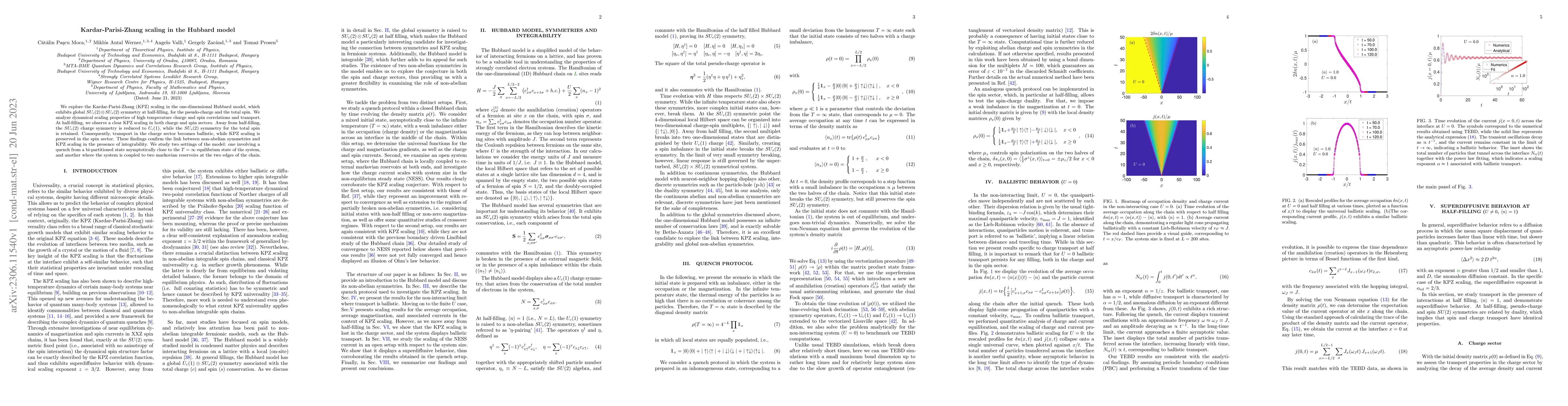 Thumbnail for Kardar-Parisi-Zhang scaling in the Hubbard model