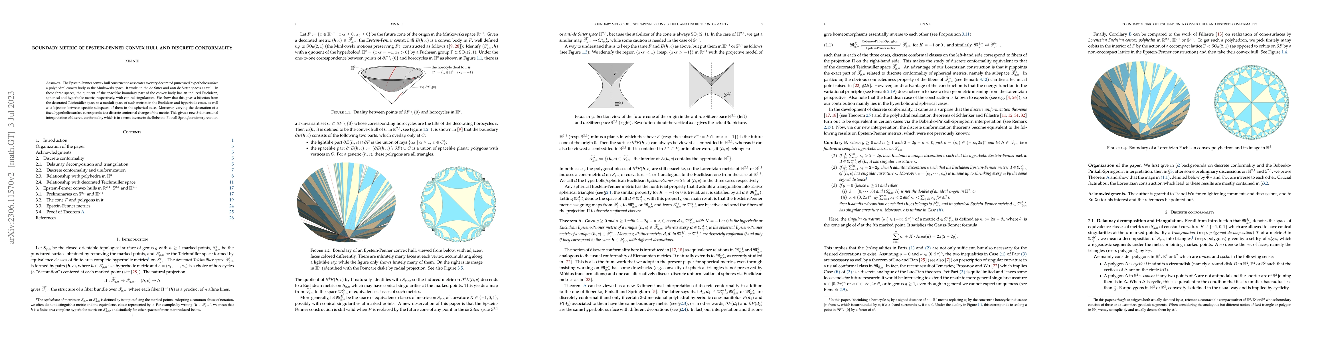 Thumbnail for Boundary metric of Epstein-Penner convex hull and discrete conformality