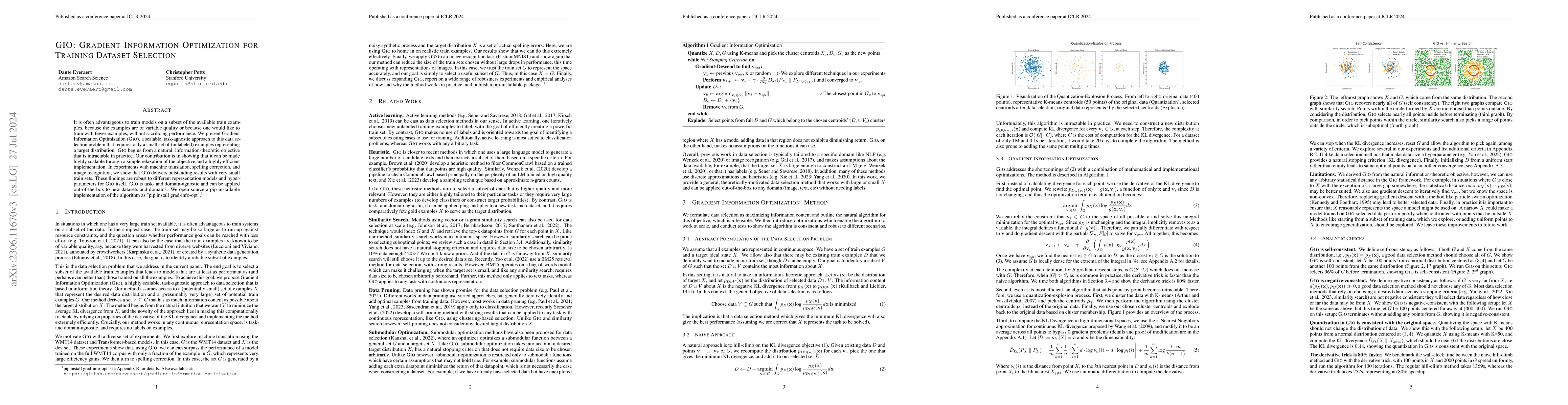 Thumbnail for GIO: Gradient Information Optimization for Training Dataset Selection