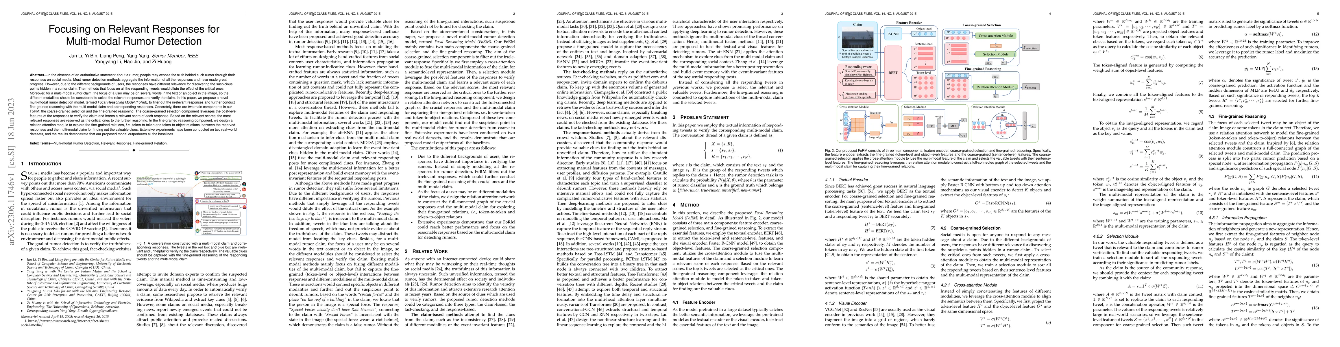 Thumbnail for Focusing on Relevant Responses for Multi-modal Rumor Detection