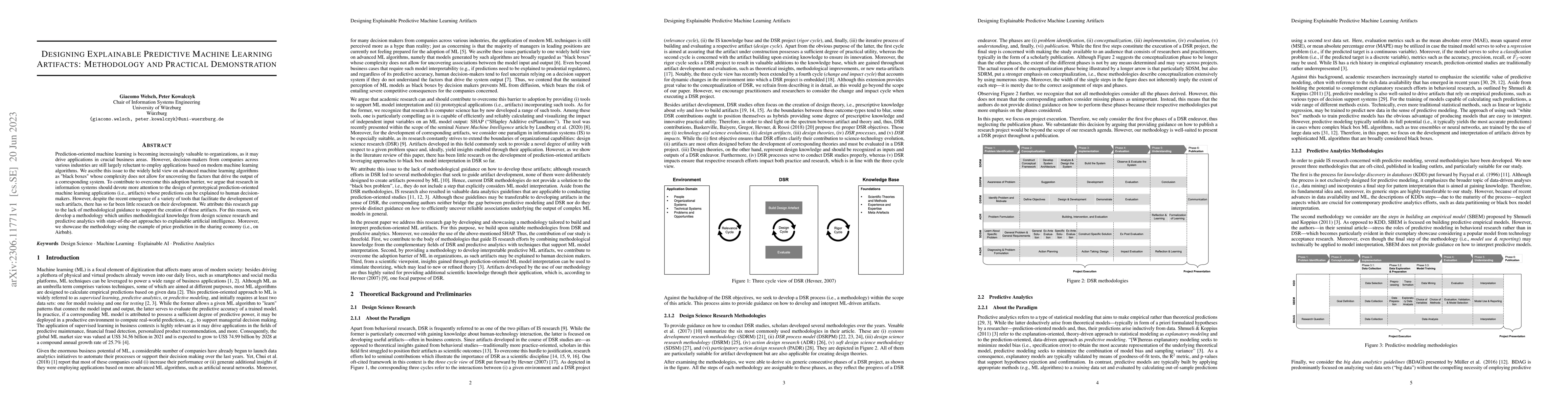 Thumbnail for Designing Explainable Predictive Machine Learning Artifacts: Methodology
  and Practical Demonstration