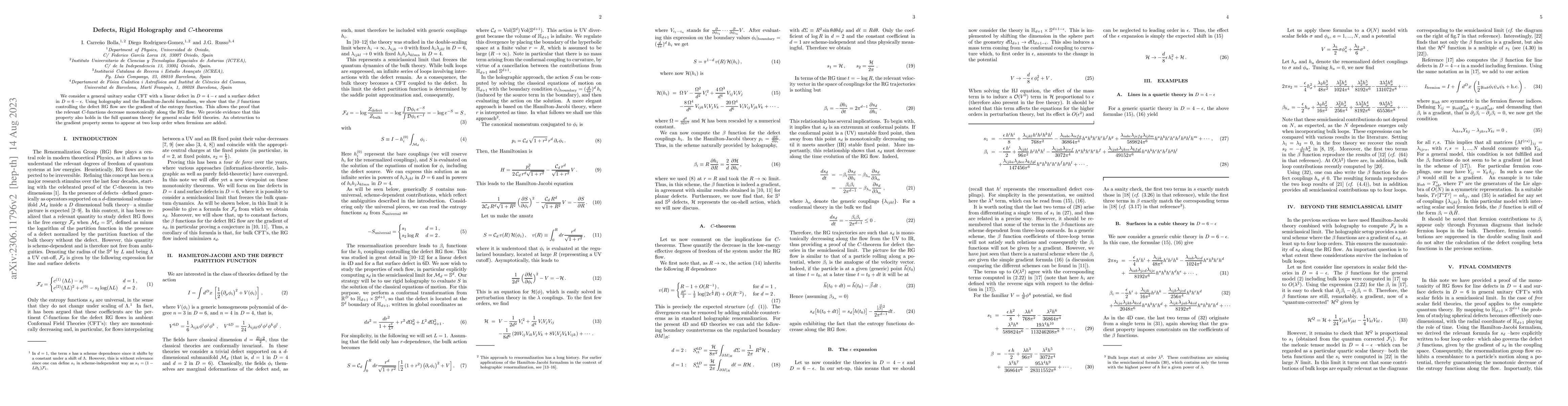 Thumbnail for Defects, Rigid Holography and $C$-theorems