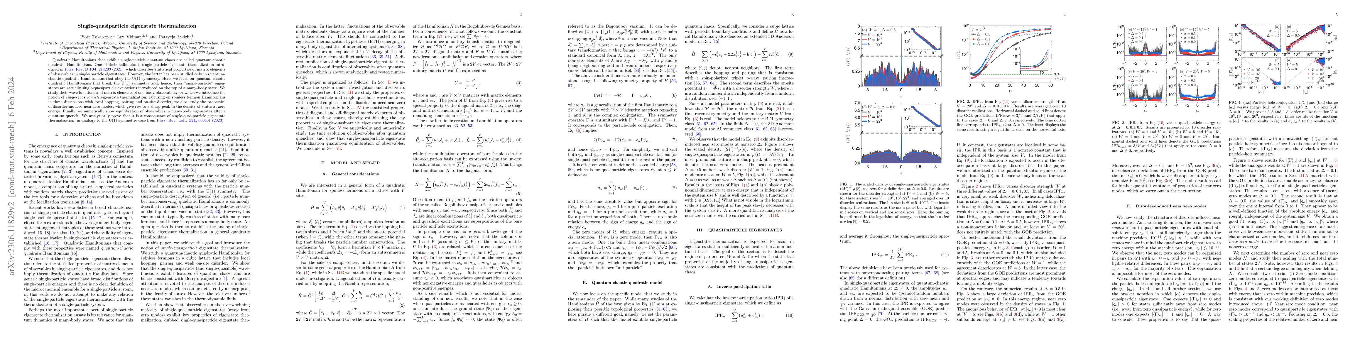 Thumbnail for Single-quasiparticle eigenstate thermalization
