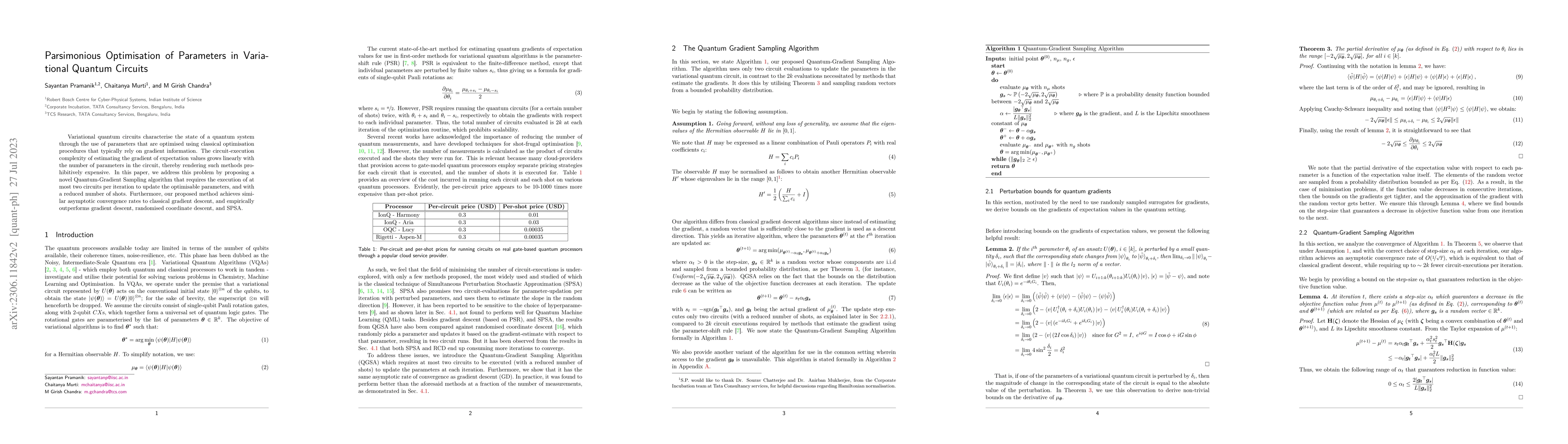 Thumbnail for Parsimonious Optimisation of Parameters in Variational Quantum Circuits